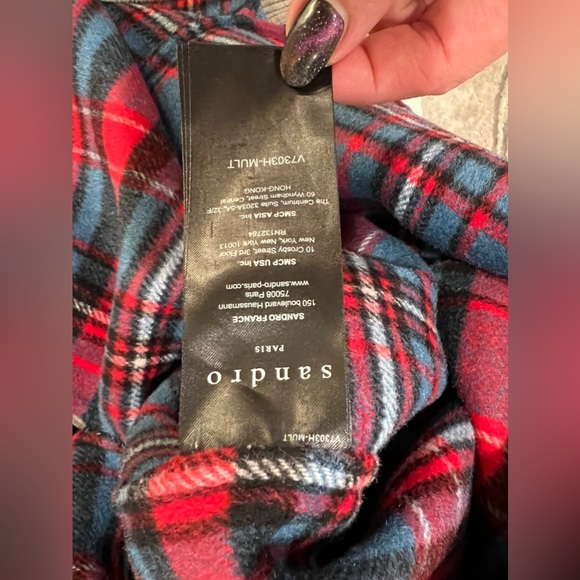 Sandro Embellisher Flannel Jacket - Picture 15 of 16